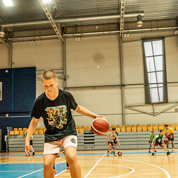 1. basketbola treniņš vasaras sezonā