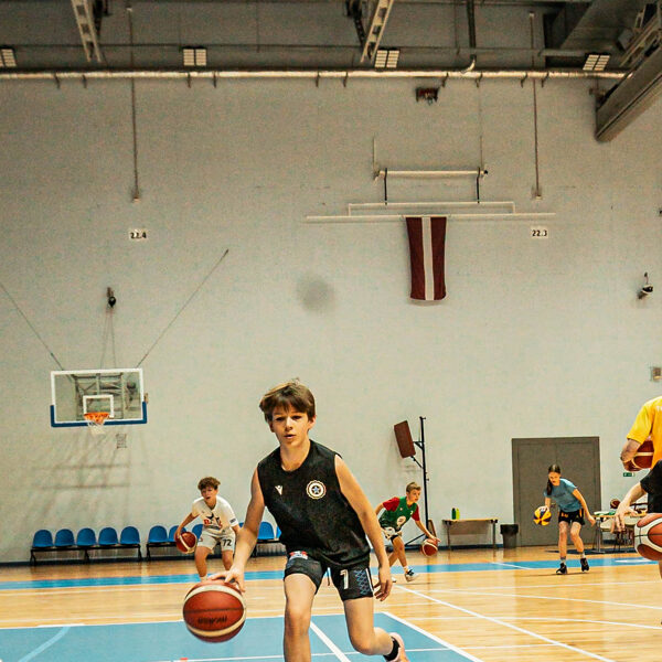 1. basketbola treniņš vasaras sezonā