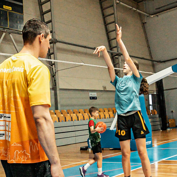 1. basketbola treniņš vasaras sezonā