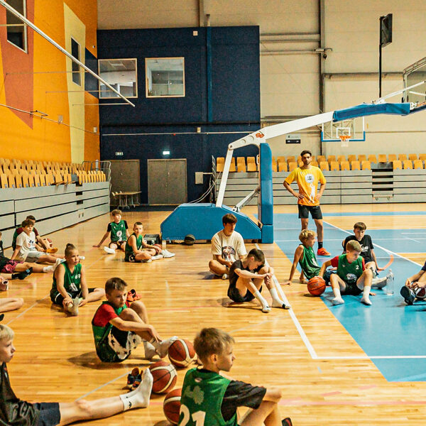 1. basketbola treniņš vasaras sezonā