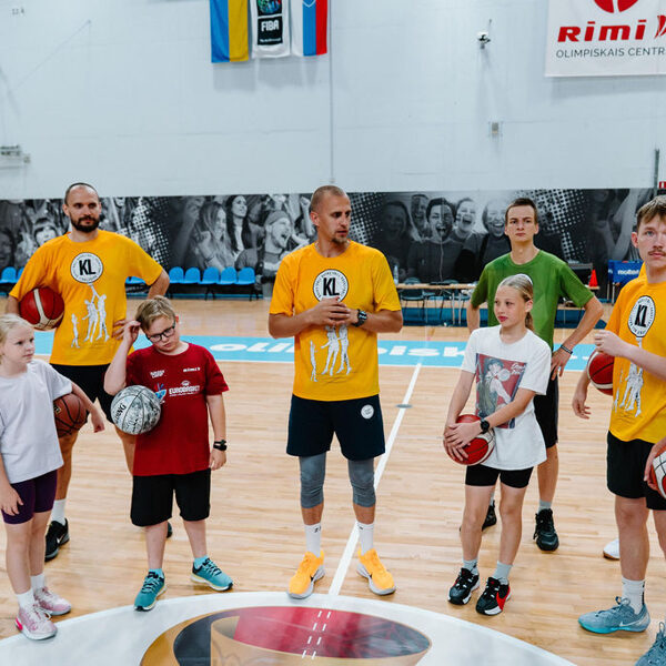 Basketbola treniņš Rimi Olimpiskajā centrā, Rīgā