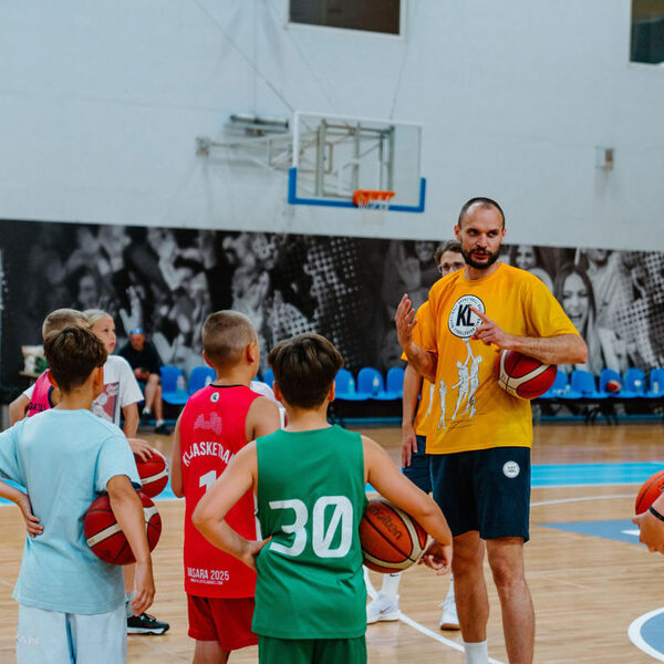 Basketbola treniņš Rimi Olimpiskajā centrā, Rīgā