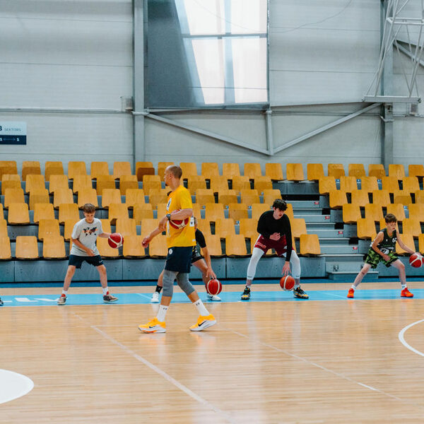 Basketbola treniņš Rimi Olimpiskajā centrā, Rīgā