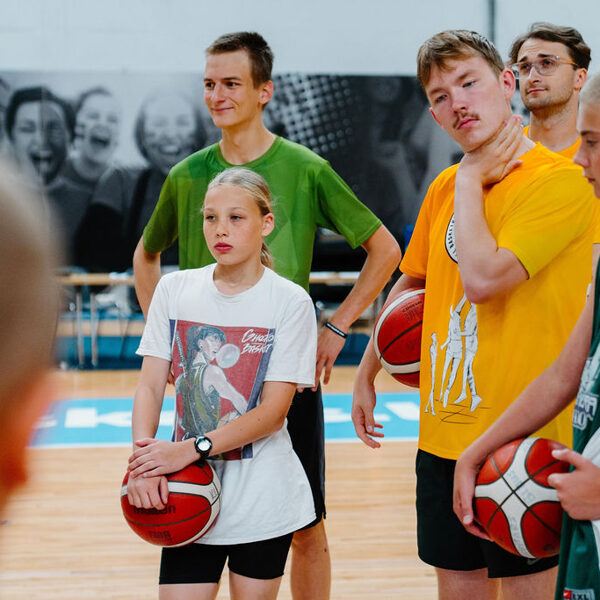 Basketbola treniņš Rimi Olimpiskajā centrā, Rīgā