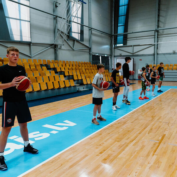 Basketbola treniņš Rimi Olimpiskajā centrā, Rīgā