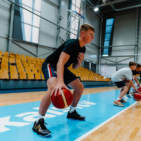 Basketbola treniņš Rimi Olimpiskajā centrā, Rīgā