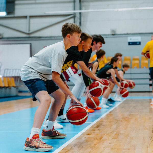 Basketbola treniņš Rimi Olimpiskajā centrā, Rīgā