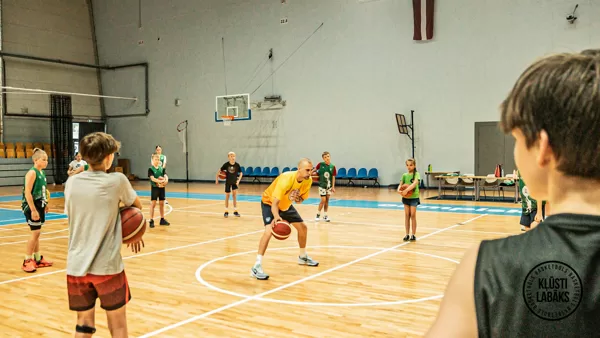 1. basketbola treniņš vasaras sezonā