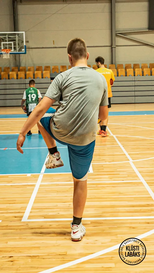 1. basketbola treniņš vasaras sezonā
