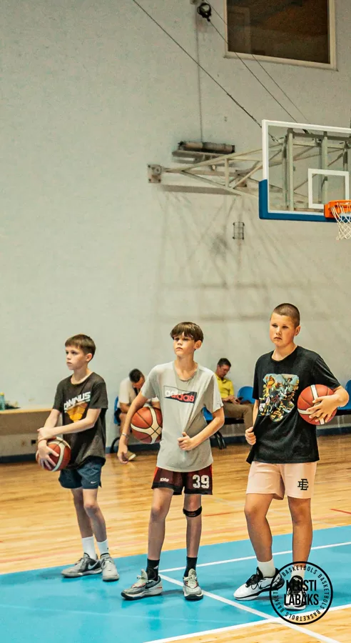 1. basketbola treniņš vasaras sezonā