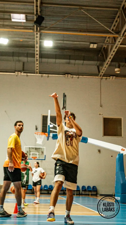 1. basketbola treniņš vasaras sezonā