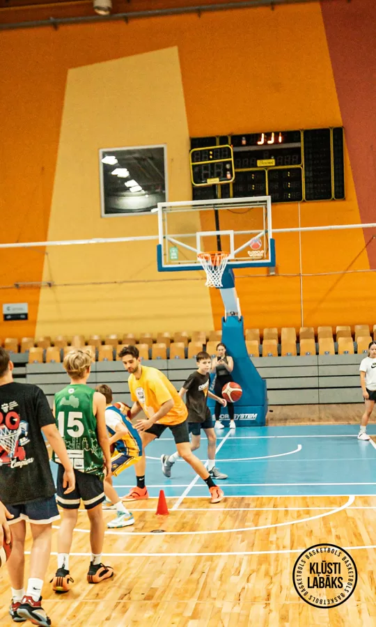 1. basketbola treniņš vasaras sezonā