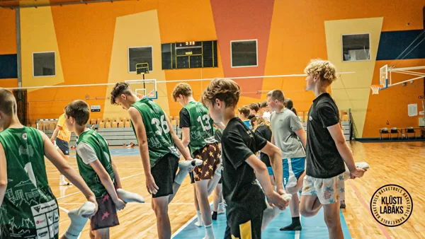 1. basketbola treniņš vasaras sezonā