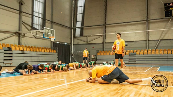 1. basketbola treniņš vasaras sezonā
