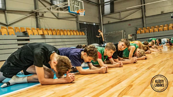 1. basketbola treniņš vasaras sezonā