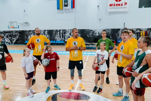 Basketbola treniņš Rimi Olimpiskajā centrā, Rīgā