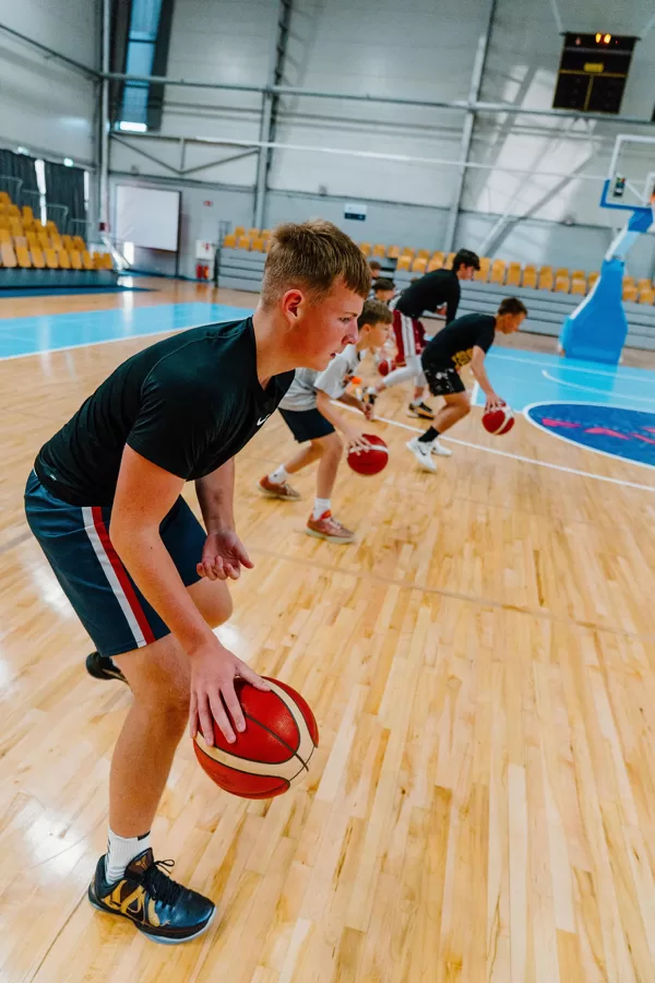 Basketbola treniņš Rimi Olimpiskajā centrā, Rīgā