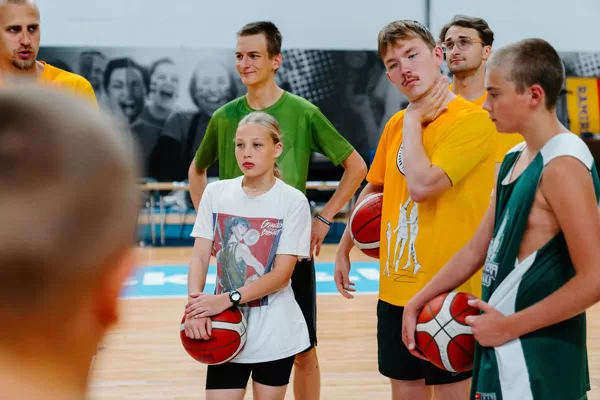 Basketbola treniņš Rimi Olimpiskajā centrā, Rīgā
