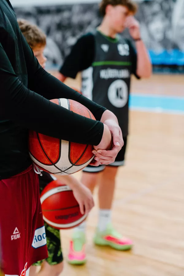 Basketbola treniņš Rimi Olimpiskajā centrā, Rīgā