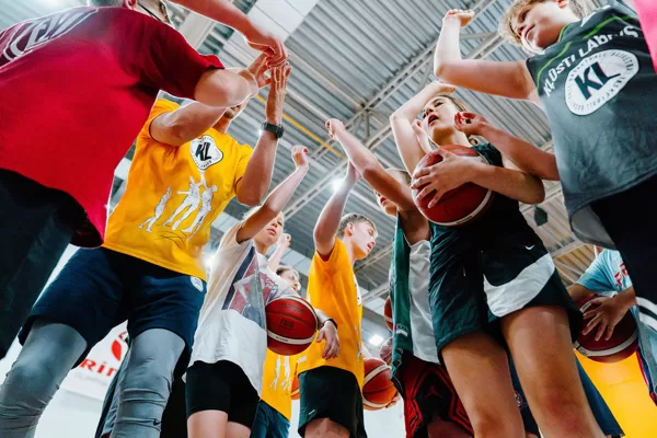 Basketbola treniņš Rimi Olimpiskajā centrā, Rīgā