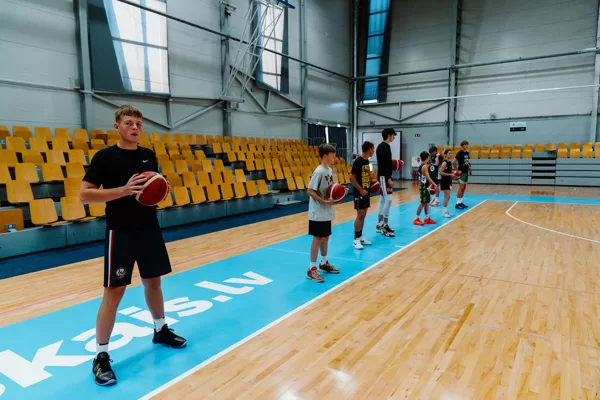 Basketbola treniņš Rimi Olimpiskajā centrā, Rīgā