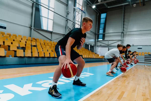 Basketbola treniņš Rimi Olimpiskajā centrā, Rīgā