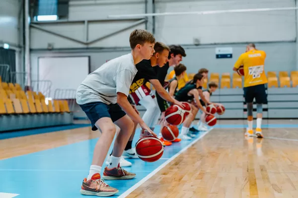 Basketbola treniņš Rimi Olimpiskajā centrā, Rīgā